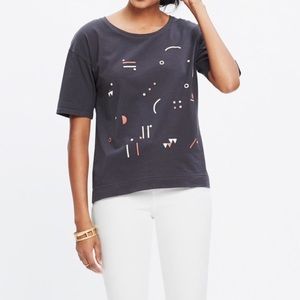 NWT Madewell Abstract Shapes Tee